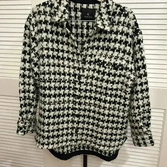 New NWT Anine Bing - Sloan Jacket in Black & White Retails $450 - Picture 5 of 7